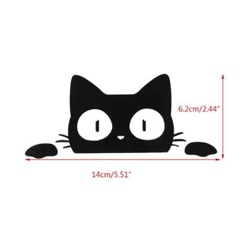 

14CM×6.2CM Surprise Cat Peeking Car Sticker Vinyl Decal E7CA