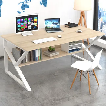 

Conference table simple modern office desk furniture computer desk chair combination staff desk 4-6 people