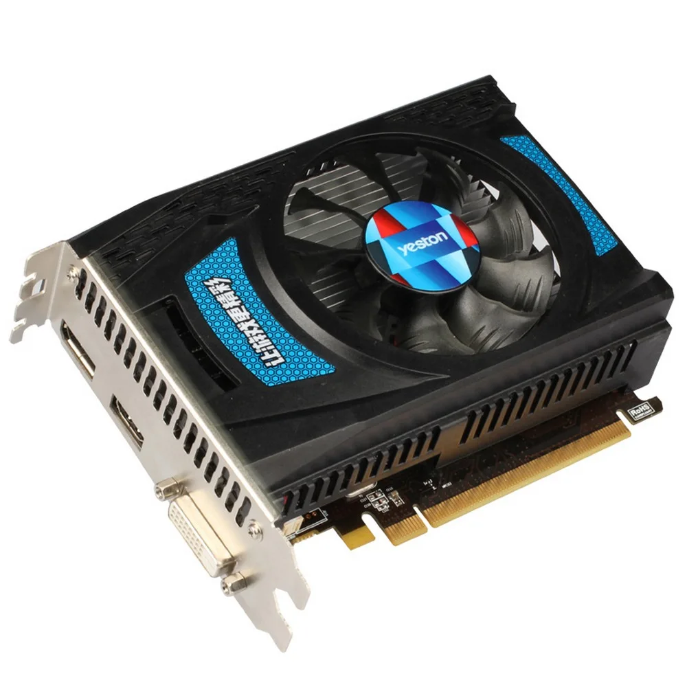 Yeston Radeon RX 550 GPU 2GB GDDR5 128bit Gaming Desktop computer PC Video Graphics Cards support DVI-D/HDMI2.0B PCI-E 3.0