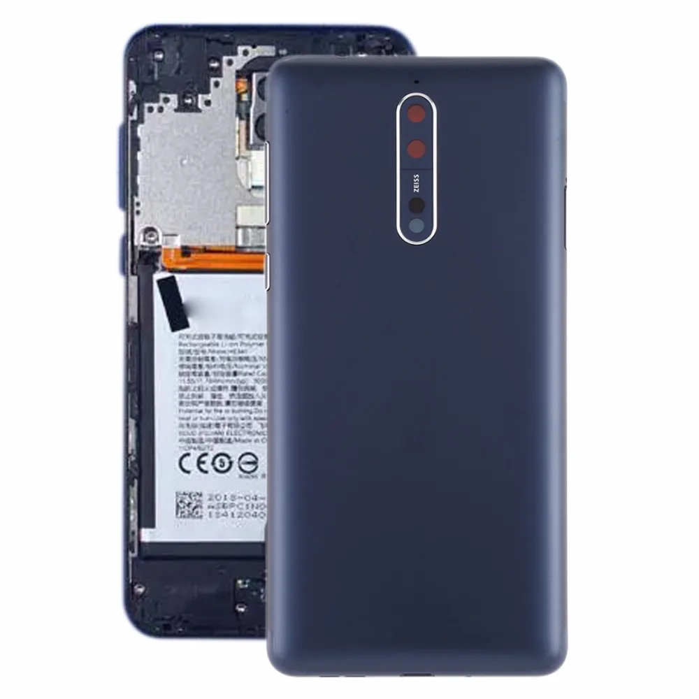 Задняя крышка батареи с объективом камеры и боковыми клавишами для Nokia 8/N8 TA-1012 TA-1004 TA-1052