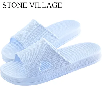 

non-slip Bathroom Slides Home Slippers Beach Shoes Couple Soft Bottom Non-slipper Flip Flops For Men Casual Indoor Shoes