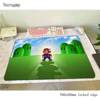 

Mario mouse pad 700x400x3mm gaming mousepad anime large office notbook desk mat HD print padmouse games pc gamer mats