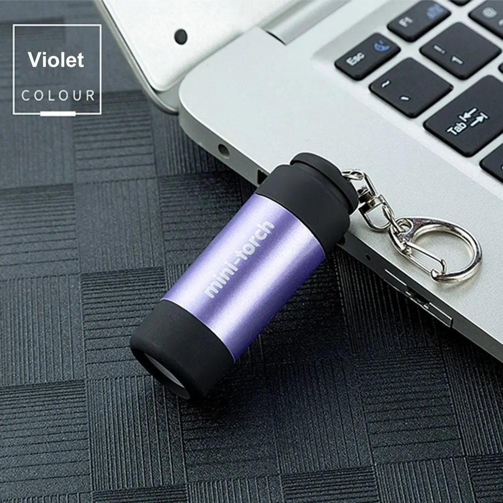 Карманный водонепроницаемый USB мини флэш-светильник s ручной светодиодный светильник супер яркий Карманный рабочий светильник для аварийного кемпинга