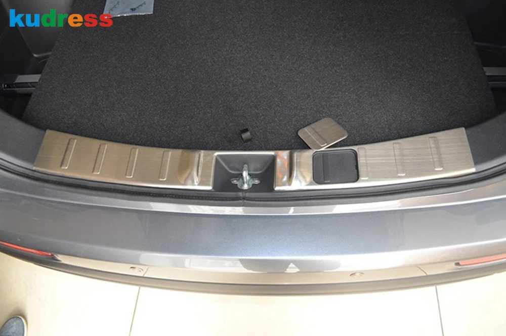 Для Mitsubishi Outlander 2013 из нержавеющей стали задний внутренний Бампер протектор Защитная подстилка в багажник ворота пороговая пластина