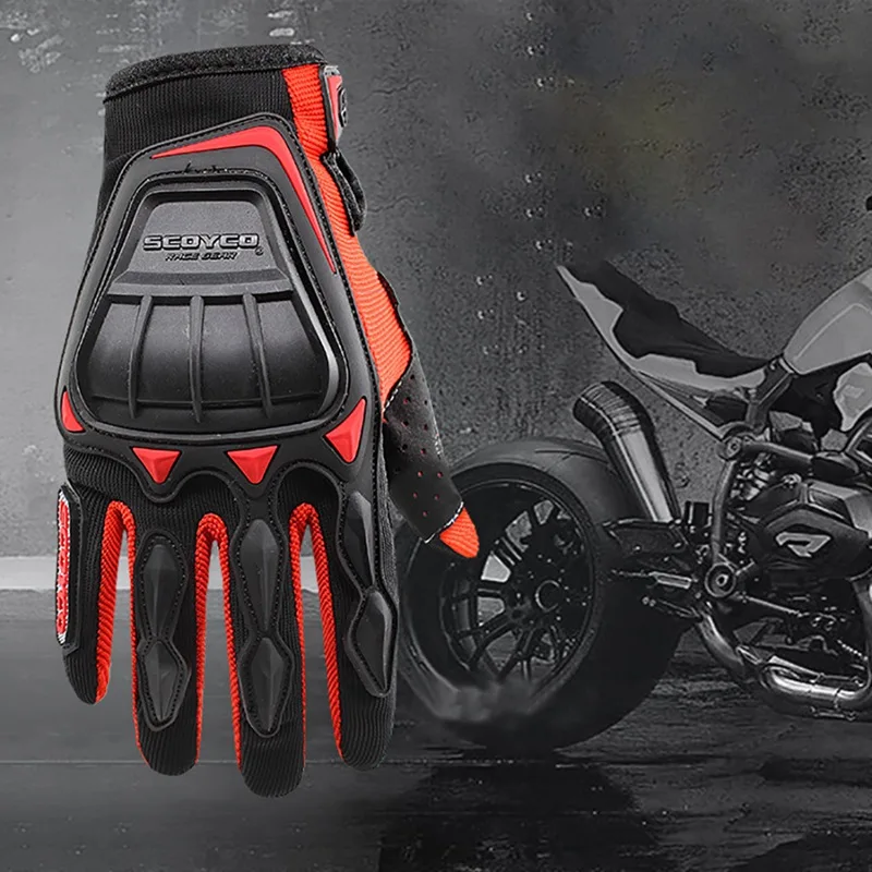 Велосипедные перчатки полный палец дышащий Регулируемый на открытом воздухе для мотоцикла, электрокара оборудование для езды, для гонок