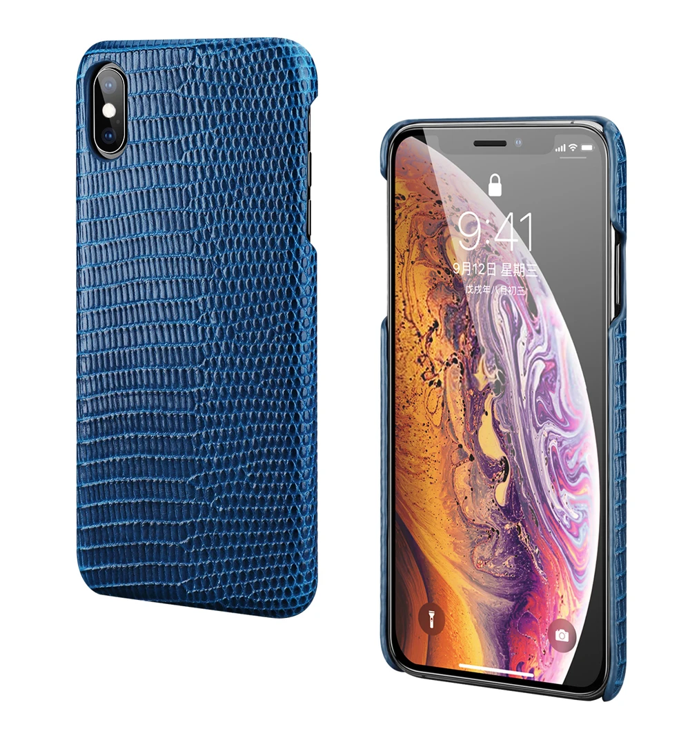 Роскошный чехол Lizard textur для задней крышки Fundas для iPhone 11 Pro XR X XS Max, чехол из натуральной кожи для iPhone 8 7 6 6s Plus, чехол 8p Coque