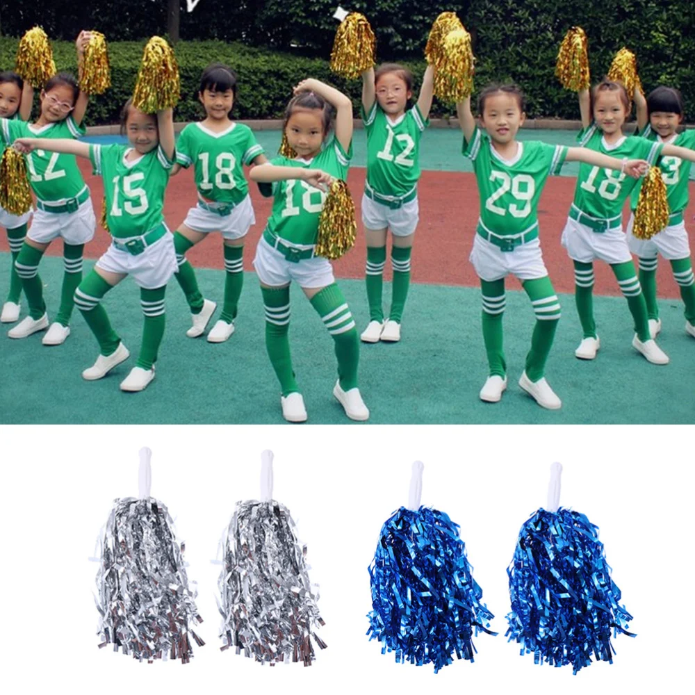 Cheerleading Poms Spirited Fun Pompoms Sports Party Cheerleader Costume Accessory School Competition Cheerleading Took 