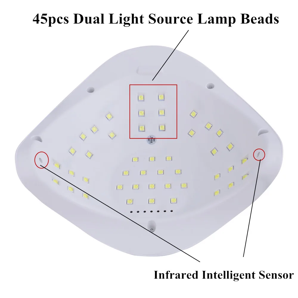 Защита от солнца X5 макс 80 Вт Сушилка для ногтей 45 шт. светодиодный s заживляющая лампа для маникюра с датчик движения, lcd Дисплей УФ светодиодный лампа для Гель-лак для ногтей