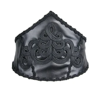 

Devil Fashion Gothic Cummerbunds Women Black PU Belt Court Corset