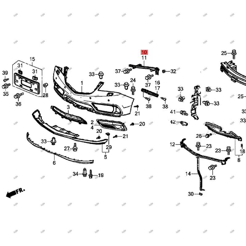 CarFrontbumperbracketFrontbumperbaseFrontbumperfixingbracket