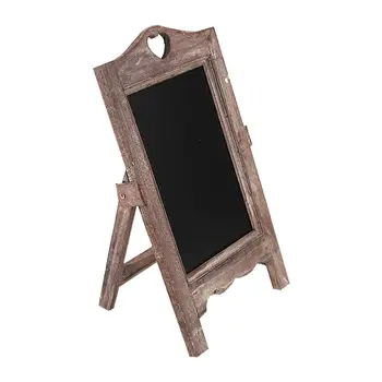 

Message Board Home Cafe Decor Desktop Restaurant Single Side Matte Surface Creative Multifunctional Wooden Small Blackboard
