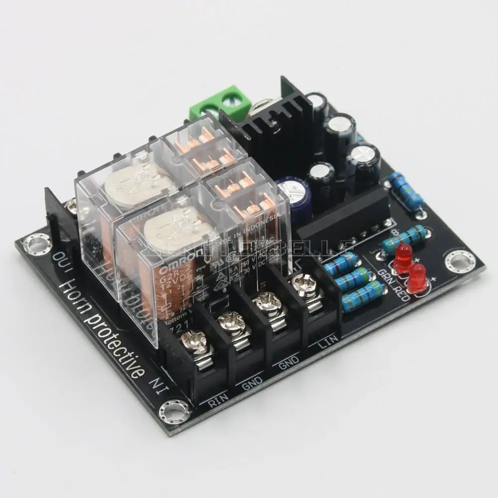 HiFiAudioPowerAmplifierUPC1237DoubleParallelJapanOmronRelay