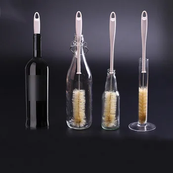 

1PC Reusable Long Handle Baby Stainless Steel Bottle Brush ,