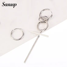 Sasusp корейская мода длинные мужские Bangtnn Мальчики круглые серьги-гвоздики для женщин мужчин персонализированные Kpop серьги дружбы подарки