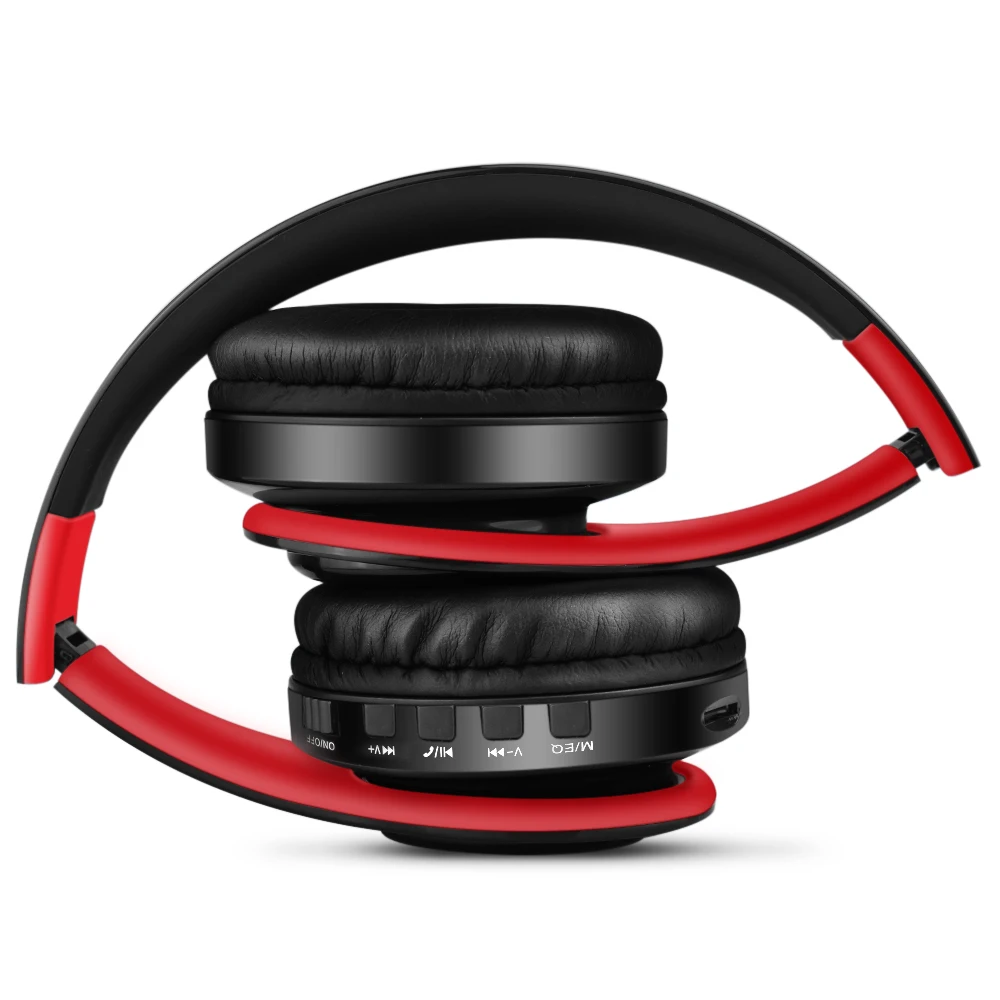 HIFI Wireless Headphones Bluetooth Stereo Headset Music Headset FM SD Card Sport Headphone With Mic For PC Phone Audio MP3