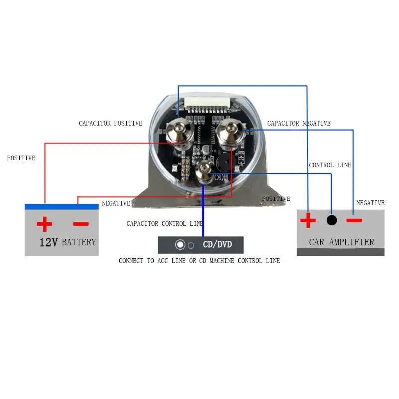 3,0 фарад конденсатор аудио 20DCV Автомобильная цифровая мощность модифицированные автозапчасти