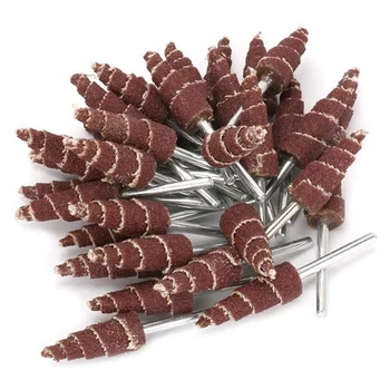 

50Pcs Cone Shape Abrasive Sandpaper Flap Sanding Wheel Grinding Head Rotary Tool for Grinding and Polishing on Surface
