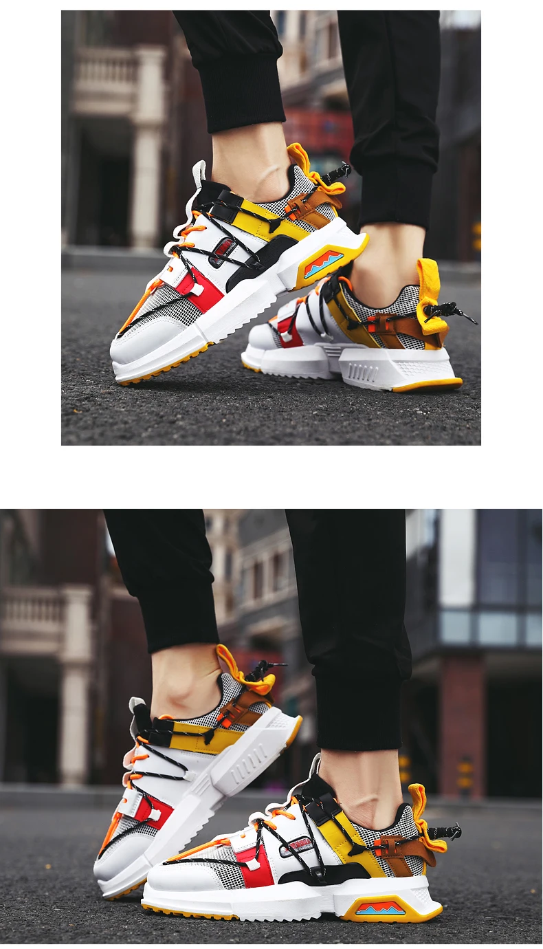 Мужская Уличная обувь для бега; Мужская беговая Обувь; прогулочная обувь; Высококачественная дышащая спортивная обувь с кружевным лезвием; разноцветная Белая обувь