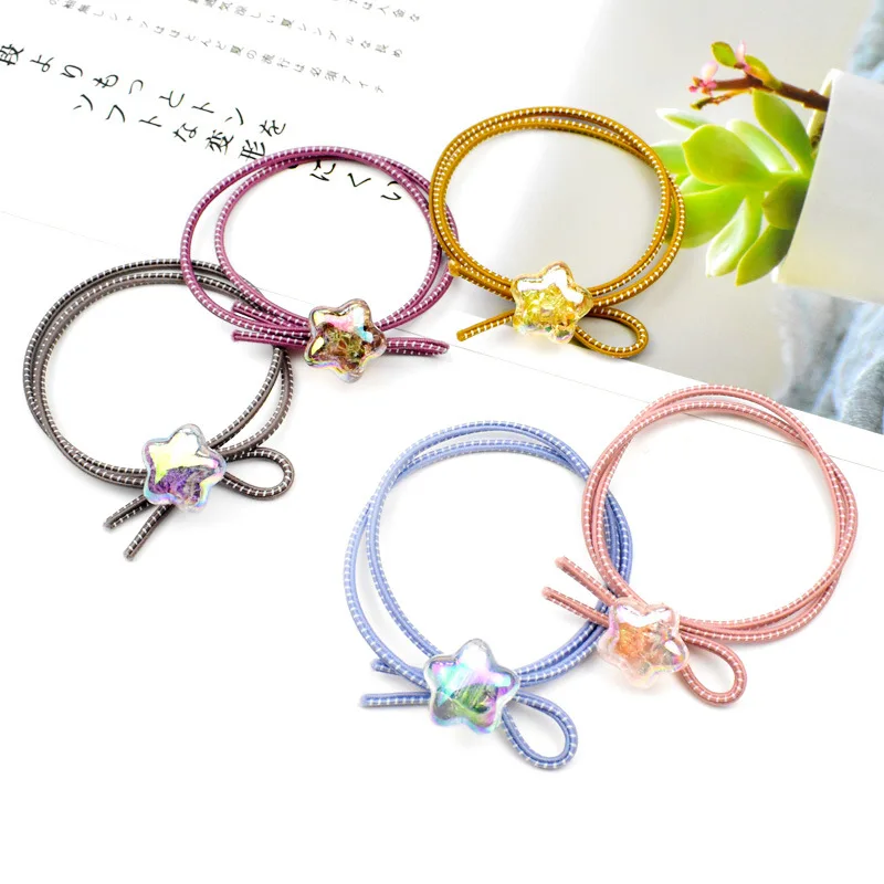 

Japanese Korean Hipster Hair Accessories Transparent lie wen zhu Five-pointed Star Hairband Summer Simple Hair Band Hairband 2 Y