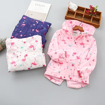

Children jaket best selling infants hooded rainproof outdoor flowers girls coat warm plus velvet windbreaker kids tops clothing