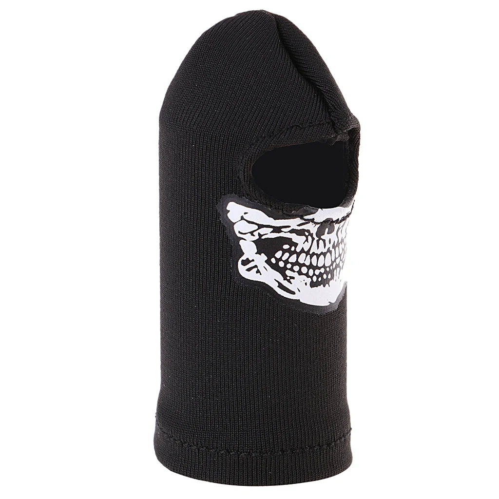 1/6 Scale Black Head Face Mask Cap Gothic Skull Style for 12inch  Doll