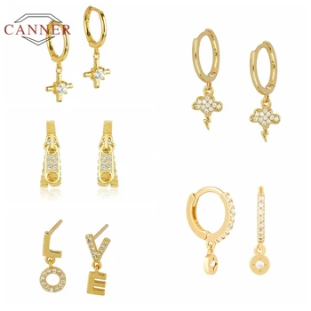 

ROMAD Pendiente Rayo Earrings For Women 925 Sterling Silver Earrings Dangle Piercing Oreille Pendiente Plata Ear Cuffs #9.10