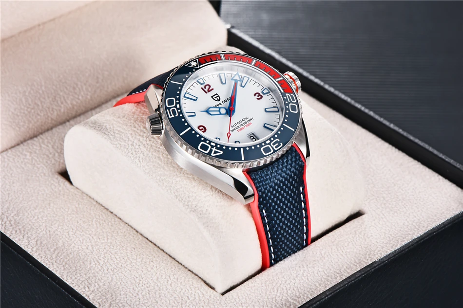 PAGANI DESIGN Men's Automatic Mechanical Watch Ceramic Bezel 100M Waterproof NH35A Movement Luxury Sapphire Glass Watch for Men