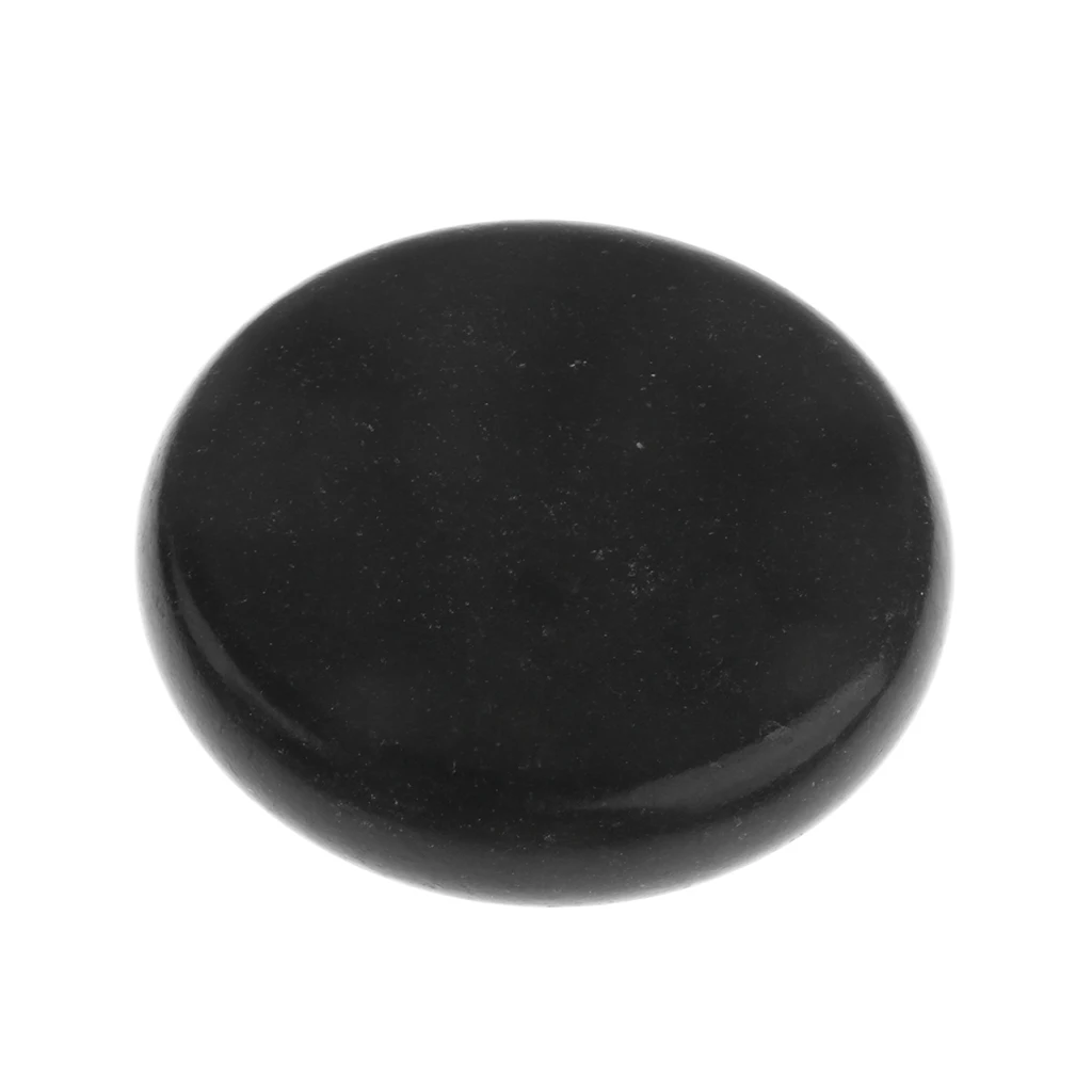 6 Pieces Large Round Hot Spa Rock Basalt Stones Hot & Cold Massage Lava Natural Stone - Diameter of 8cm/3.1inch