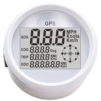 

85mm LCD Digital dash Car Speedometer GPS Odometer 0-999 knots km/h mph 12V/24V With Backlight marine Yacht Motorcycle Boat Car