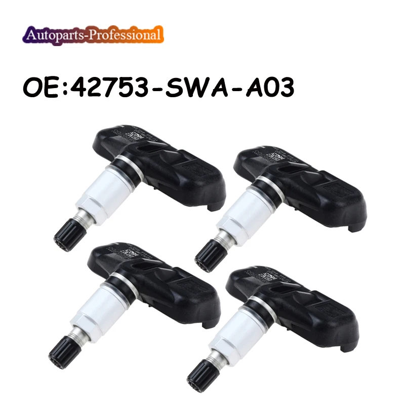 4 шт. для 07 12 Honda CR V Accord TPMS датчик контроля давления в шинах 315 МГц 42753 SWA A03
