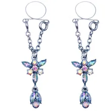 1 пара, сексуальное кольцо для пирсинга, не прокалывается, кольцо для сосков, украшения для тела, щит крышки с зажимами, секс-игрушка для взрослых, пирсинг, регулируемый размер