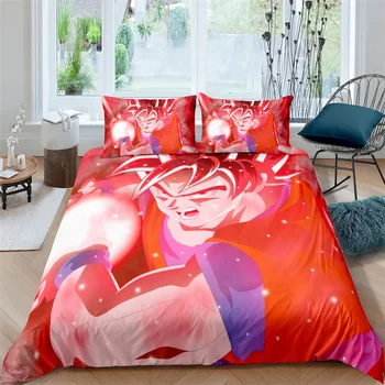 

Comic Dragon Ball Bedding Set Bedroom Decor Kids Gift Hypoallergenic Quilt Cover 1PC Duvet Cover with Pillowcase Dropship