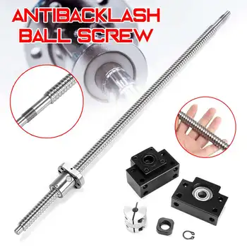 

600mm SFU1605 Ball Screw with BK12 BF12 Supports and 6.35x10mm Coupler for CNC