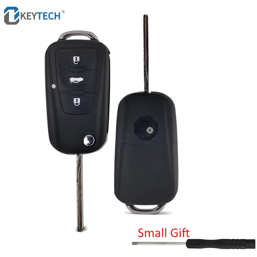 OkeyTech 3 кнопки дистанционный Складной автомобильный ключ оболочки для нового пульт mg GS Roewe MG7 GT GS 350 360 750 W5 пустой чехол с отверткой
