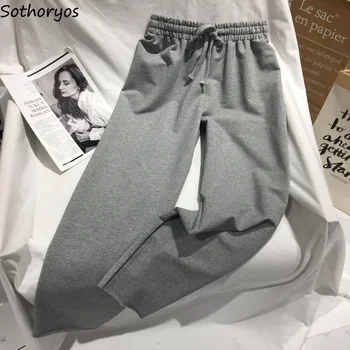 

Pants Women Ulzzang Streetwear High Quality Soft Spring Summer 2020 Trendy Loose Casual Korean Style All-match Womens Trousers