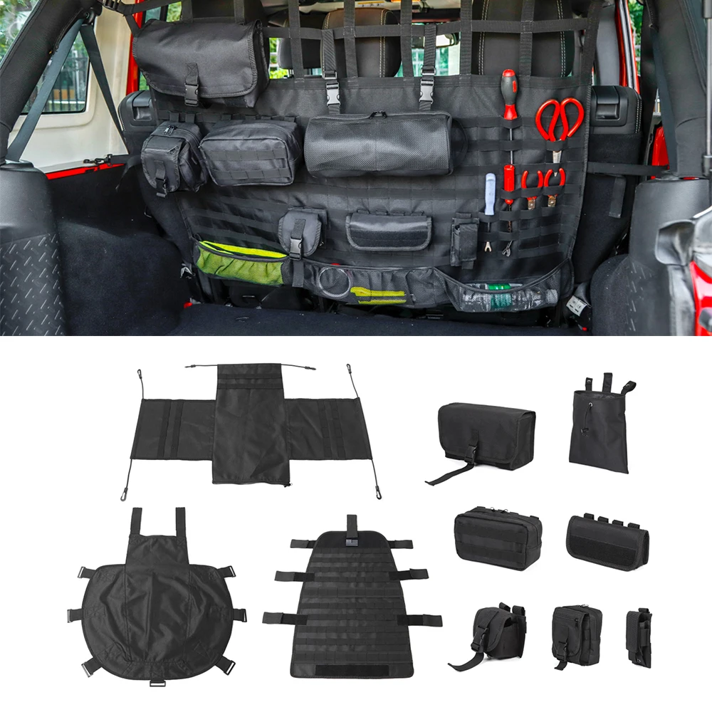 Car Trunk Organizer Seat Back Storage Bag For Suzuki Jimny 2019-2022 For Jeep  Wrangler Tj Jk Jl Jt Renegade Interior Accessories - Chromium Styling -  AliExpress