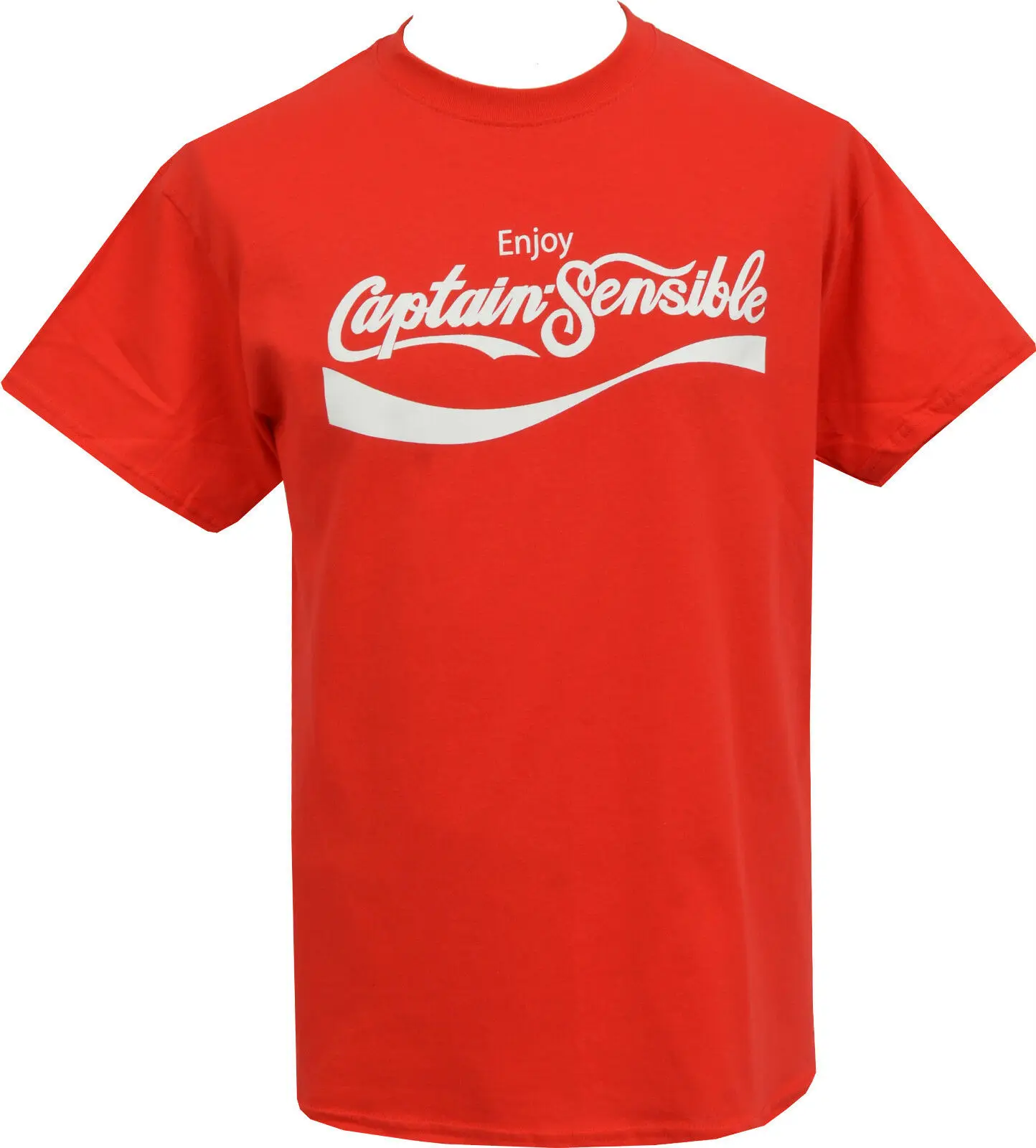 LADIES BLACK T-SHIRT CAPTAIN SENSIBLE THE DAMNED OFFICIAL SOUP POP ART PUNK ROCK