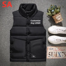 SA бренд, зимний классический жилет для мужчин, мужские теплые жилеты без рукавов, дикие готические куртки, высокое качество, мужские топы