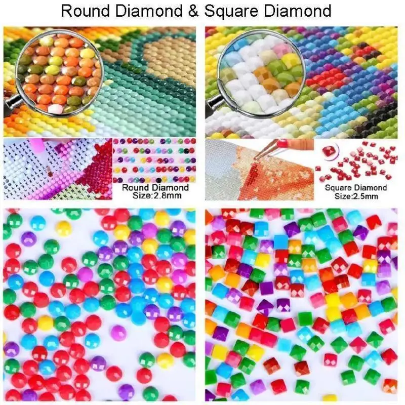 CRAFT Round Picture DIY 5D Charming Woman Drill Diamond Painting Full Kit Craft 9FR 