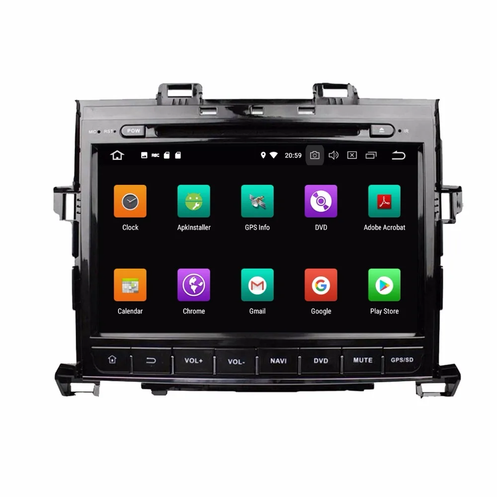 Восьмиядерный 9 дюймов 8 ядерный Android 0 автомобильный Радио dvd плеер GPS для Toyota Alphard