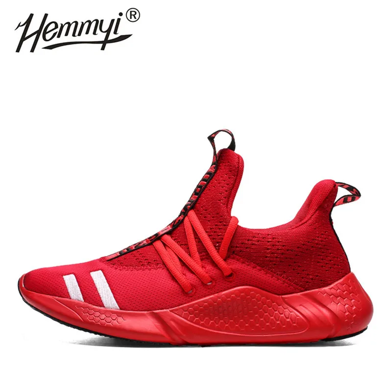 

Hemmyi 2019 Summer Mens Shoes Breathable Lace-Up Air Mesh Sneakers Men Lace-up Outdoor Walking Male Shoes Support Dropshipping