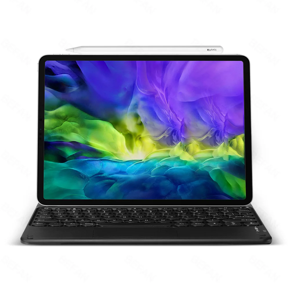 Mágico para Ipad 2022 para Ipad Teclado Case 2022 ar 4 10.9 Capa Magnética Bluetooth Touchpad Cases Pro 11 12.9 14 Estojo p/ tablets e e-books