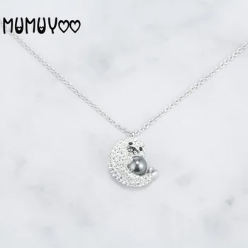 

High-quality fashion charm cute seal pendant cute and interesting embellishment crystal women necklace female jewelry