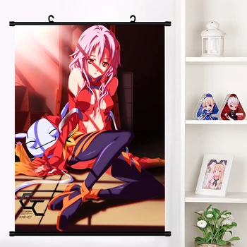 

Anime Guilty Crown GC YUZURIHA INORI OUMA SHU Wall Scroll Mural Poster Wall Hanging Poster Otaku Home Decor Collection Art