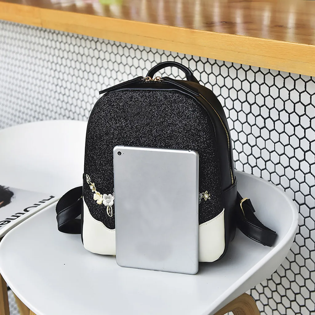 Girl's Small Backpack Fashion Shining Sequin Bag Women Multi-Function Mini Back Pack For Teenage Girls Kids Dropshipping 10