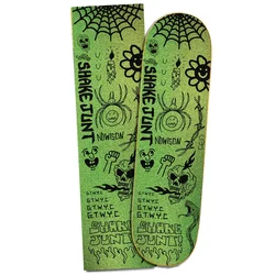 Graffiti Skateboard Deck Sandpaper Anti-slip DIY Customized Hollow Abrasive Sandpaper Akcesoria Do Deskorolek Sticker KC50PJ