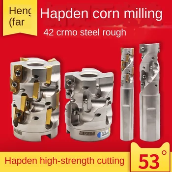 

CNC corn milling cutter cutting rough spiral corn cutter machining center milling rod end face right angle