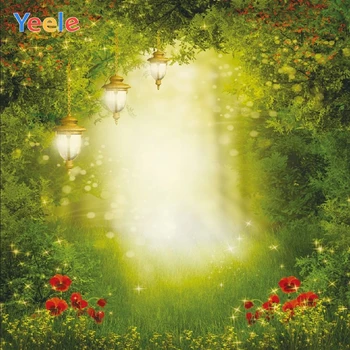 

Green Screen Dreamy Forest Backdrop Newborn Baby Shower Kids Birthday Custom Photography Background For Photo Studio Photocall