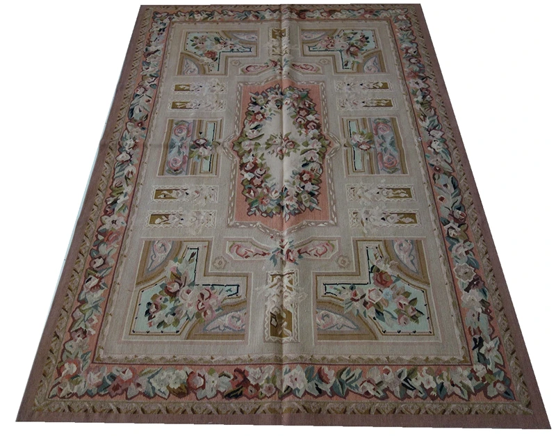 Ковер aubusson ручной работы, винтажная панель, антикварная, 19 век, список