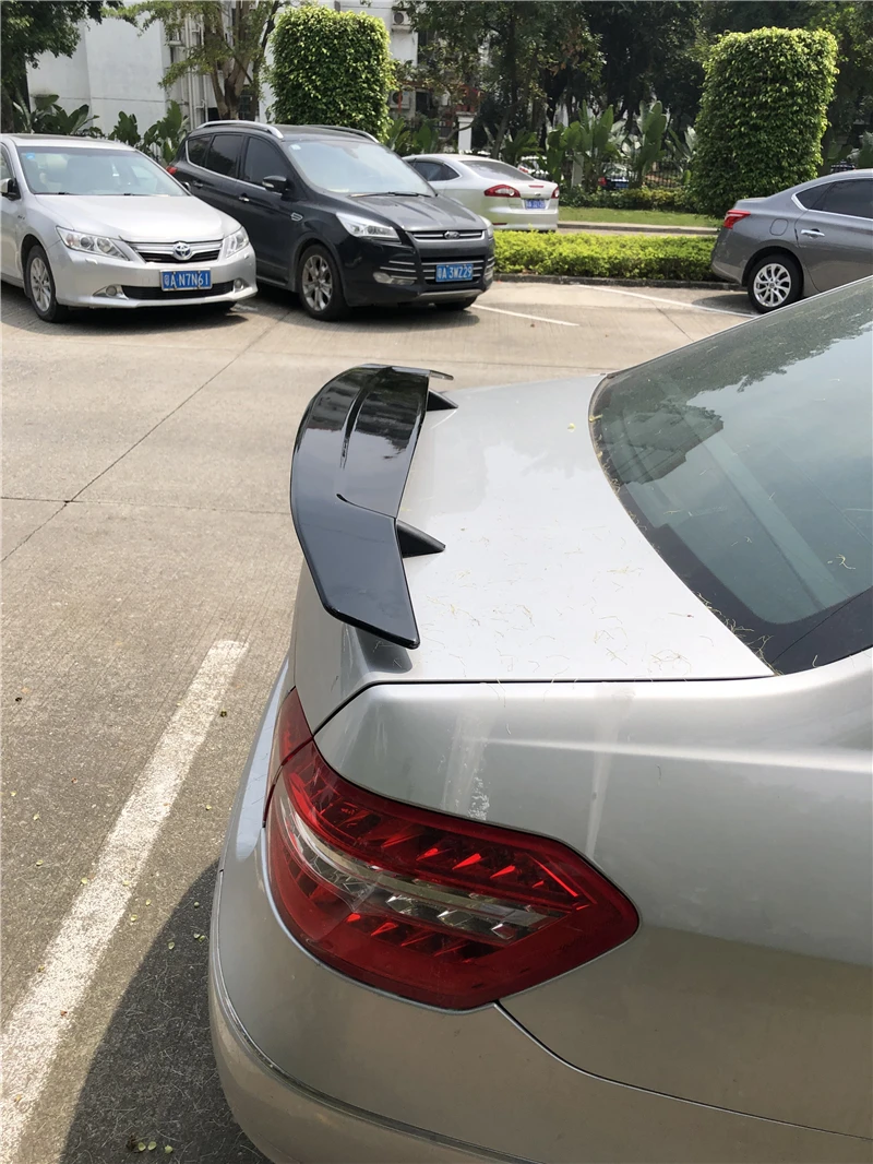 Для W212 спойлер 2006 2018 Mercedes Benz E CLASS TF E200 E260 E63 Спойлер ABS Материал заднее крыло